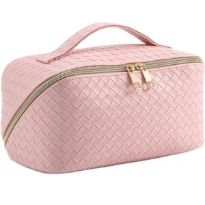 Elegant Pink Woven Women's Bag